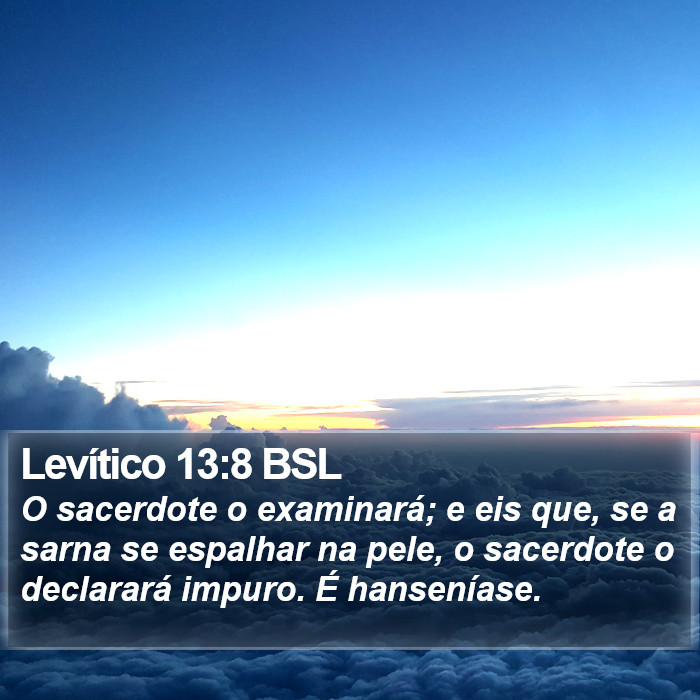 Levítico 13:8 BSL Bible Study