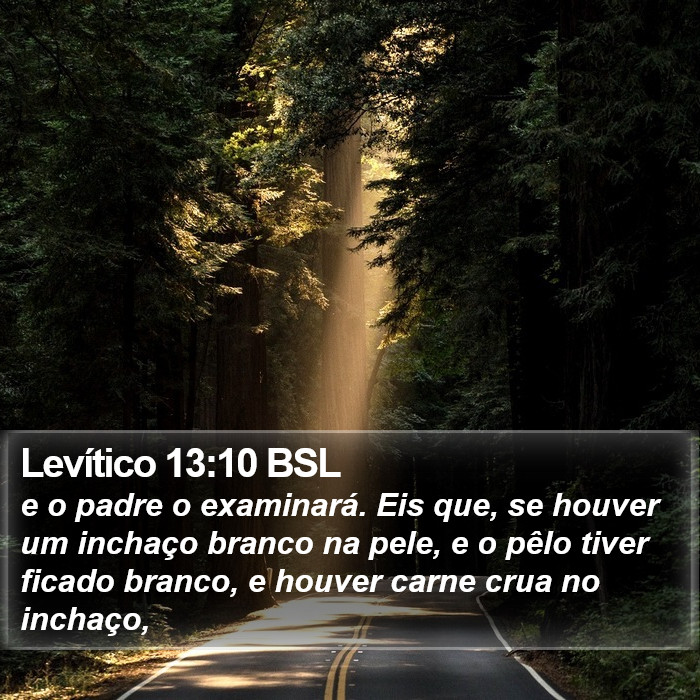 Levítico 13:10 BSL Bible Study