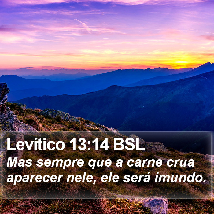 Levítico 13:14 BSL Bible Study