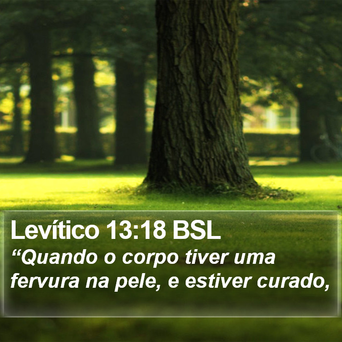 Levítico 13:18 BSL Bible Study