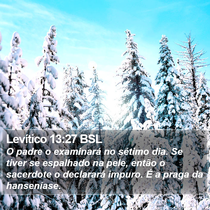 Levítico 13:27 BSL Bible Study