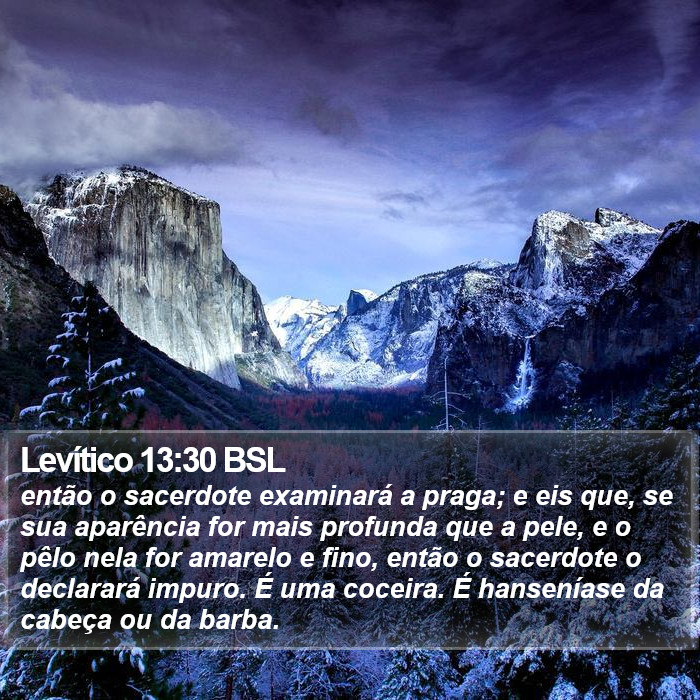 Levítico 13:30 BSL Bible Study