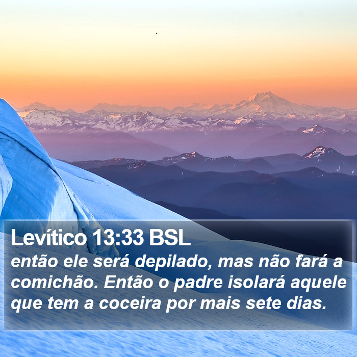 Levítico 13:33 BSL Bible Study