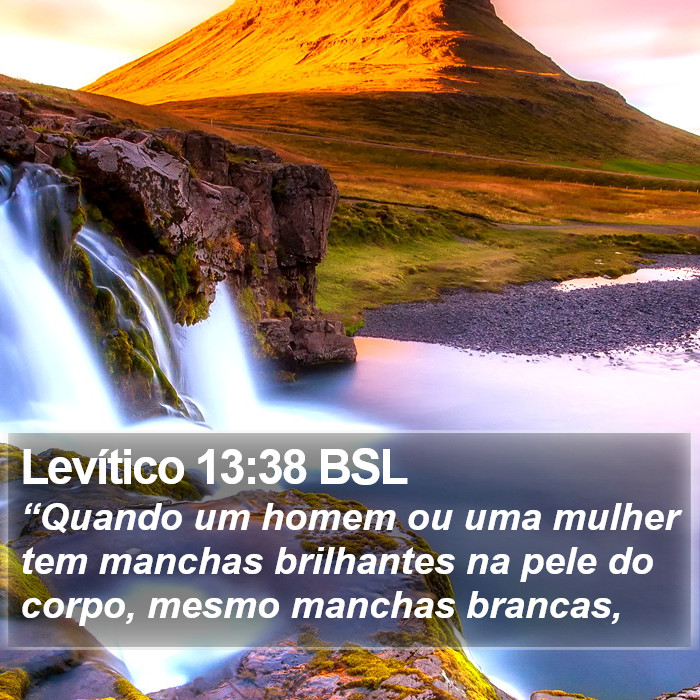 Levítico 13:38 BSL Bible Study