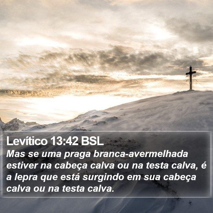 Levítico 13:42 BSL Bible Study