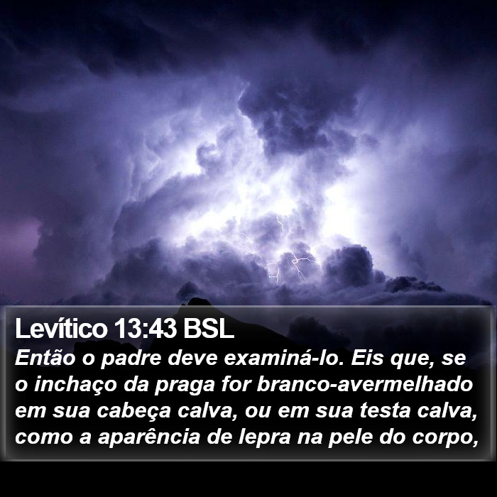 Levítico 13:43 BSL Bible Study