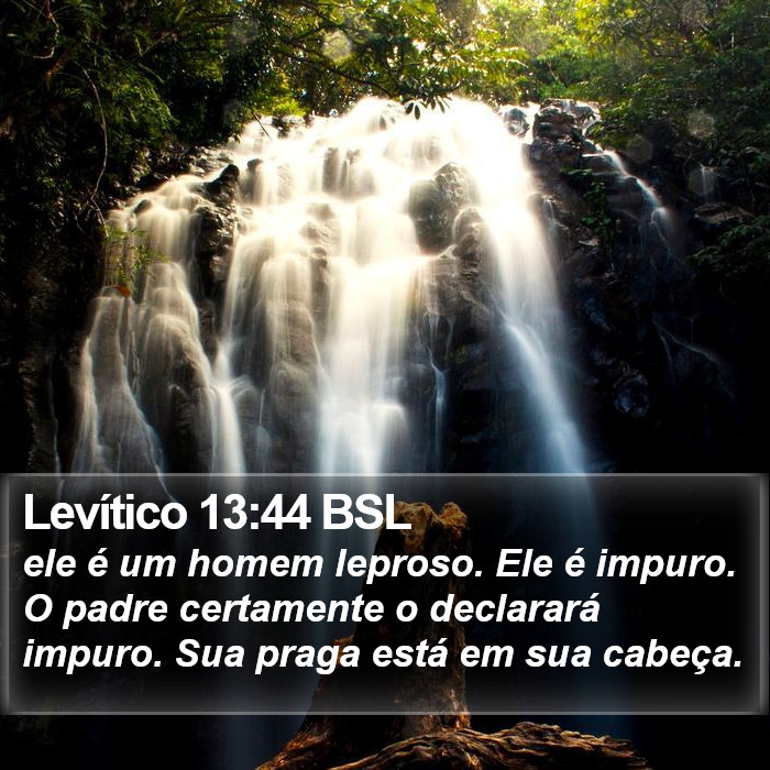 Levítico 13:44 BSL Bible Study