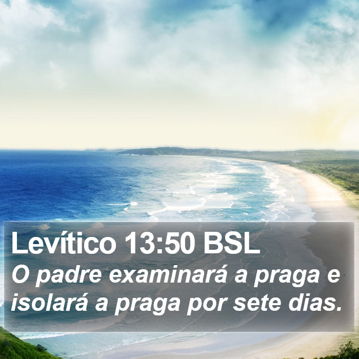 Levítico 13:50 BSL Bible Study
