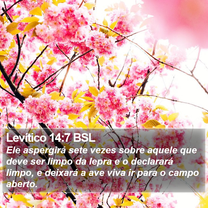 Levítico 14:7 BSL Bible Study