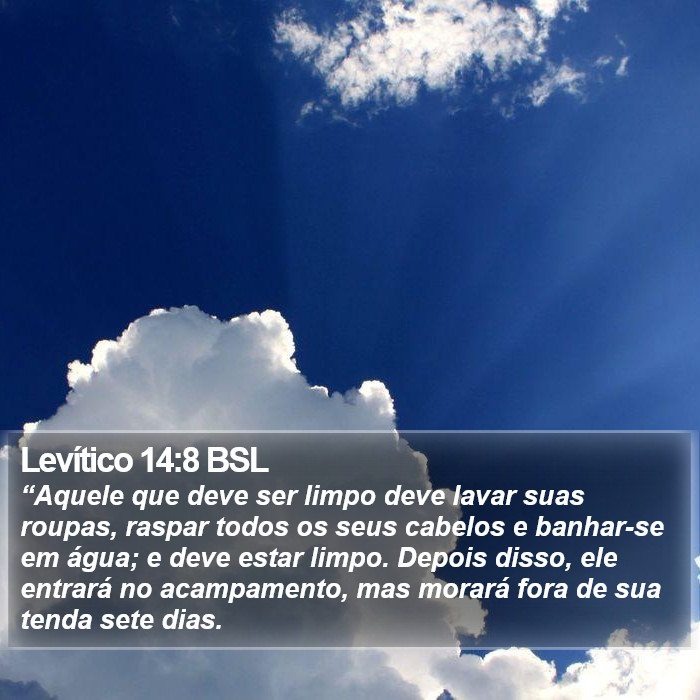 Levítico 14:8 BSL Bible Study