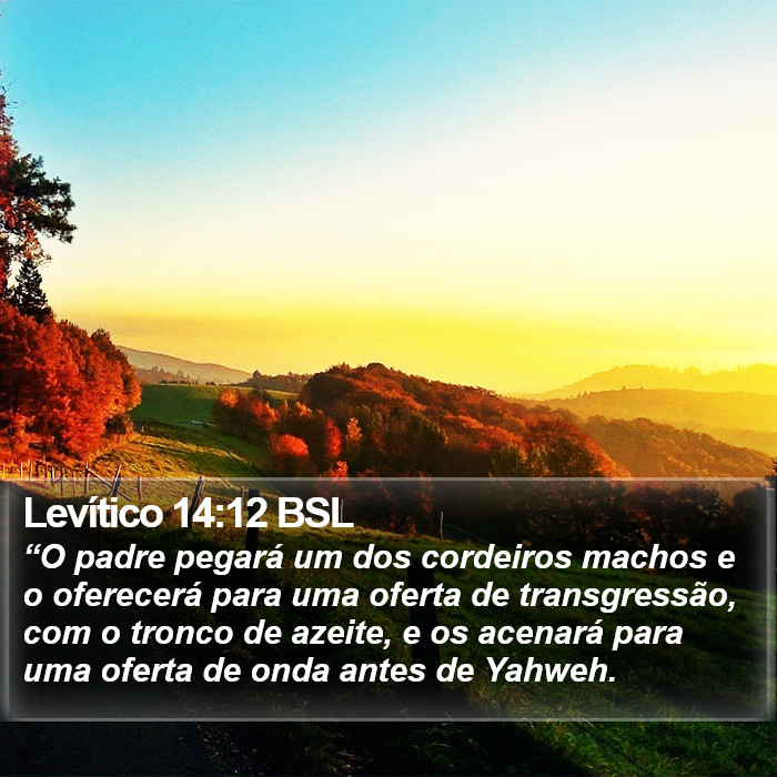 Levítico 14:12 BSL Bible Study