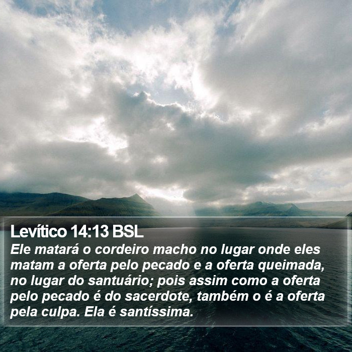 Levítico 14:13 BSL Bible Study