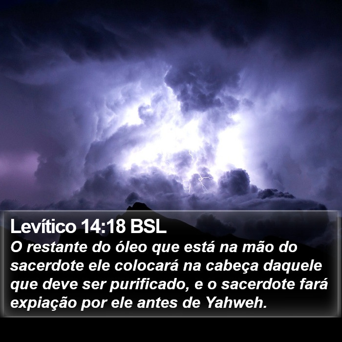 Levítico 14:18 BSL Bible Study