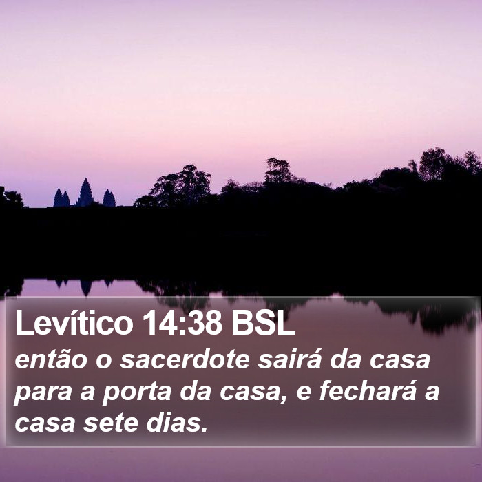 Levítico 14:38 BSL Bible Study