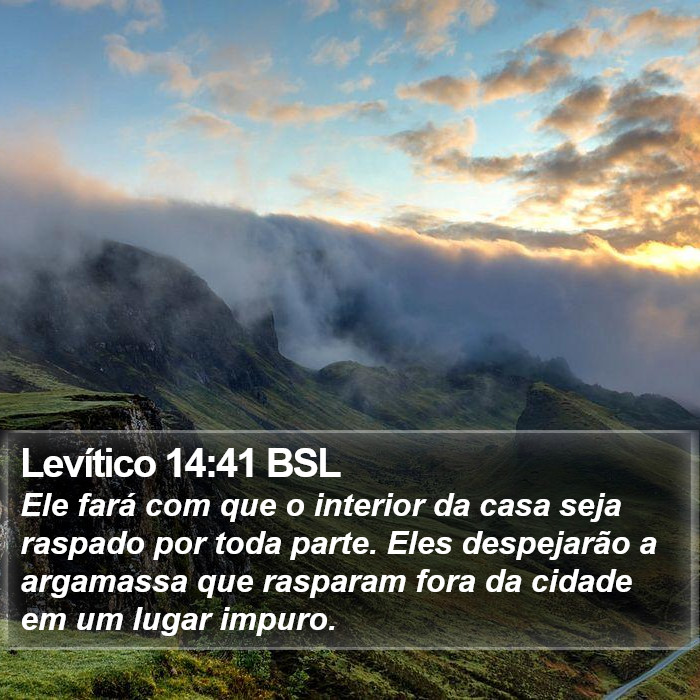 Levítico 14:41 BSL Bible Study