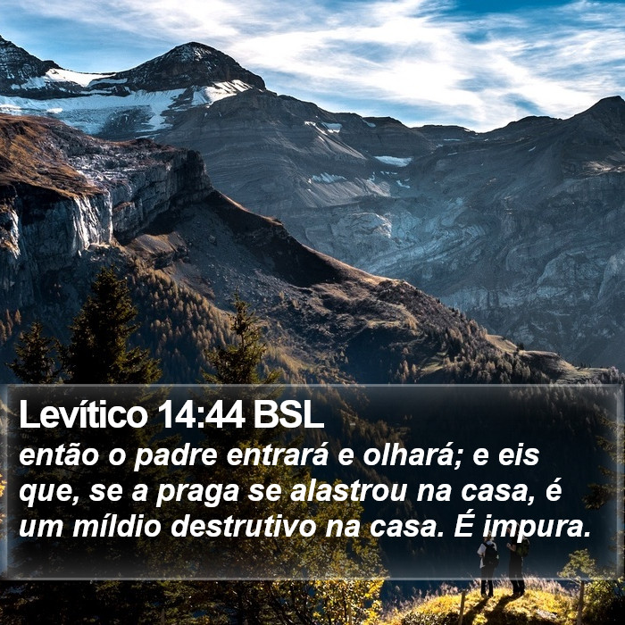 Levítico 14:44 BSL Bible Study