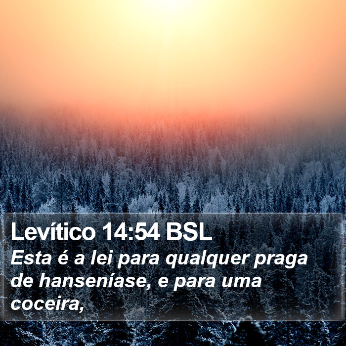 Levítico 14:54 BSL Bible Study