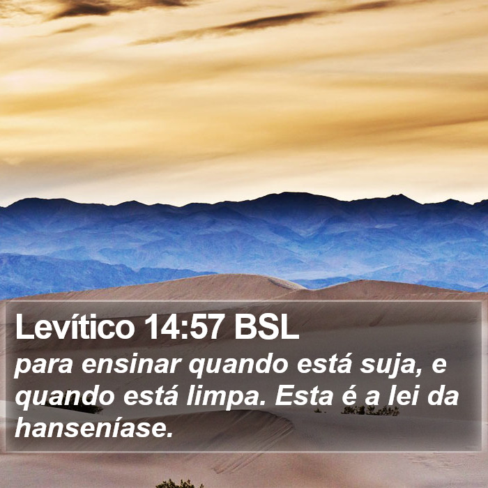 Levítico 14:57 BSL Bible Study