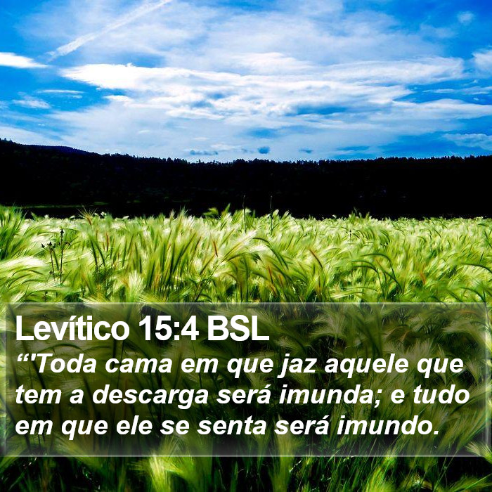 Levítico 15:4 BSL Bible Study