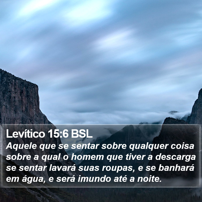 Levítico 15:6 BSL Bible Study