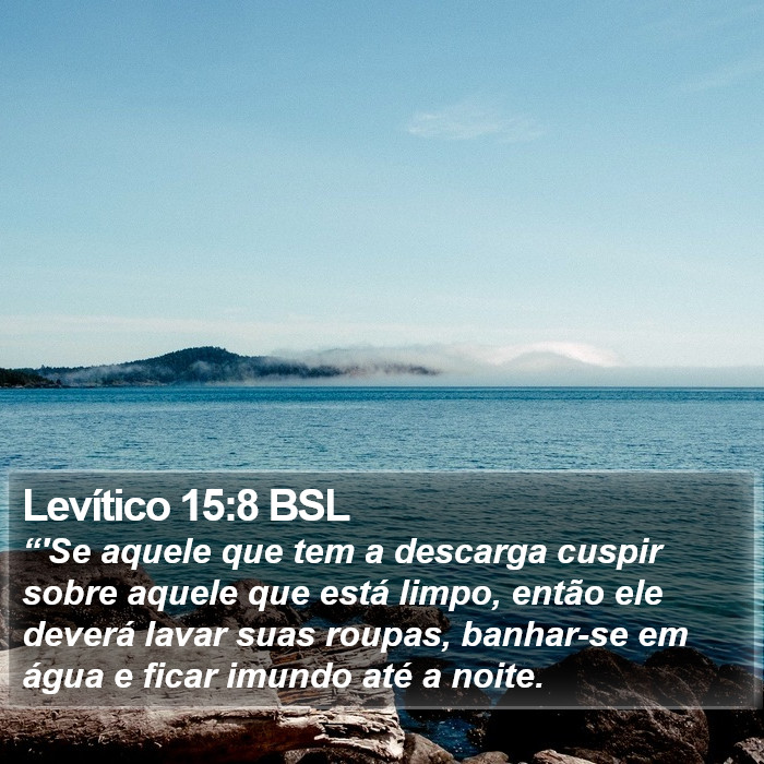 Levítico 15:8 BSL Bible Study