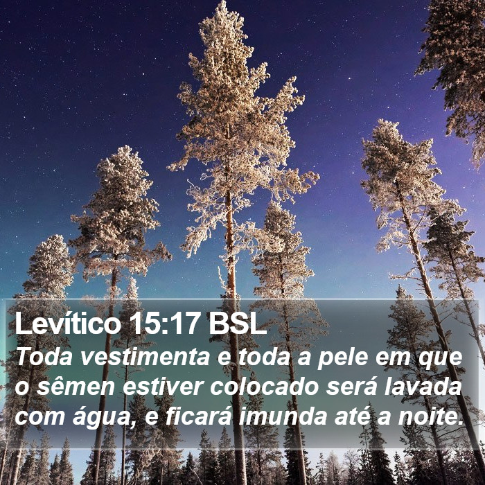 Levítico 15:17 BSL Bible Study