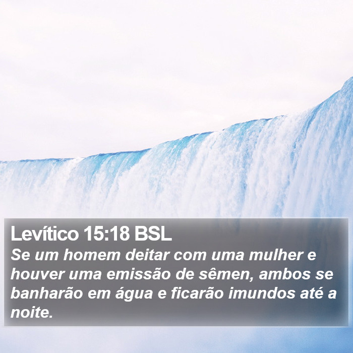 Levítico 15:18 BSL Bible Study