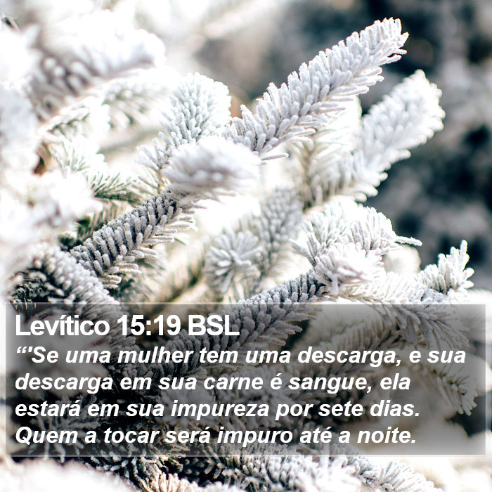 Levítico 15:19 BSL Bible Study