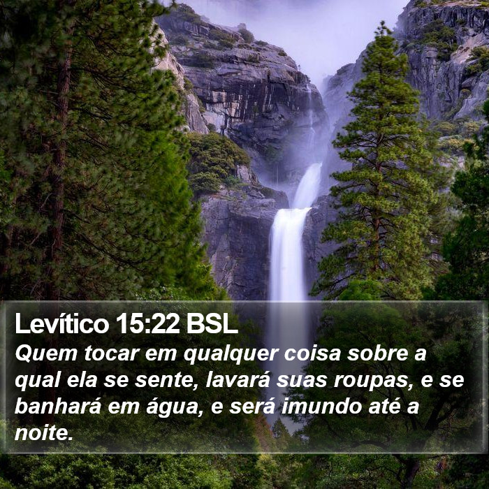 Levítico 15:22 BSL Bible Study