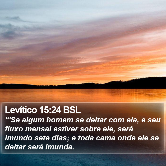 Levítico 15:24 BSL Bible Study