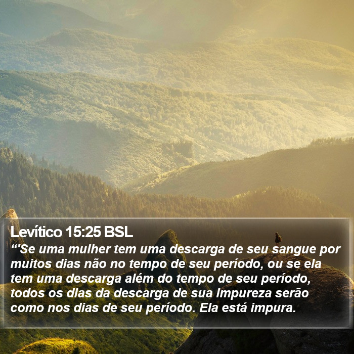 Levítico 15:25 BSL Bible Study