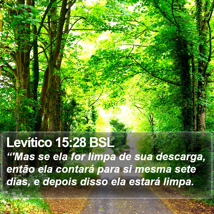 Levítico 15:28 BSL Bible Study