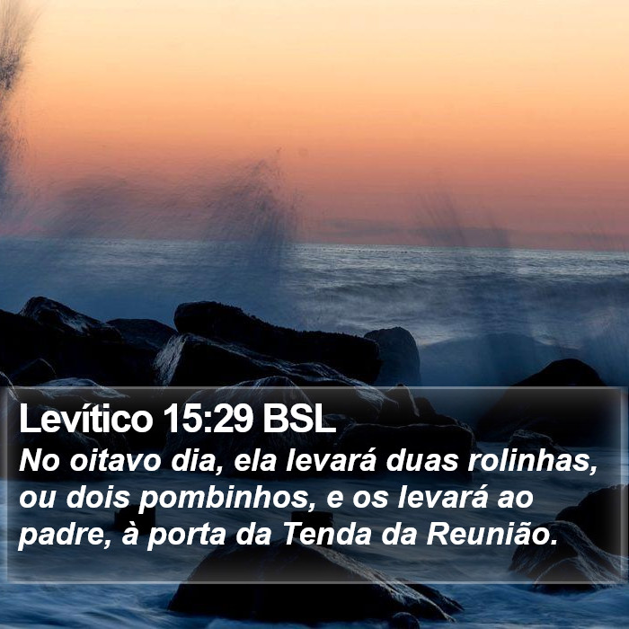 Levítico 15:29 BSL Bible Study