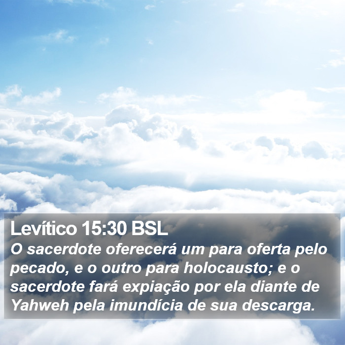 Levítico 15:30 BSL Bible Study