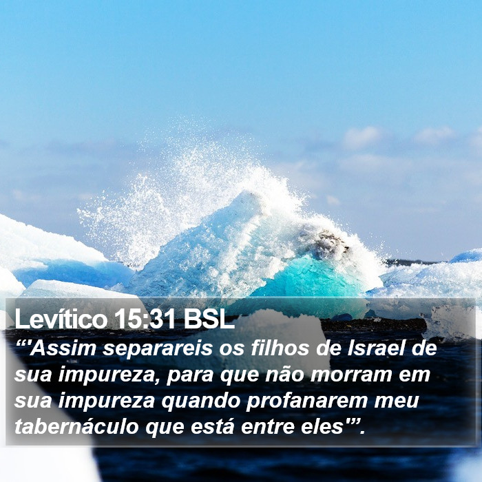 Levítico 15:31 BSL Bible Study