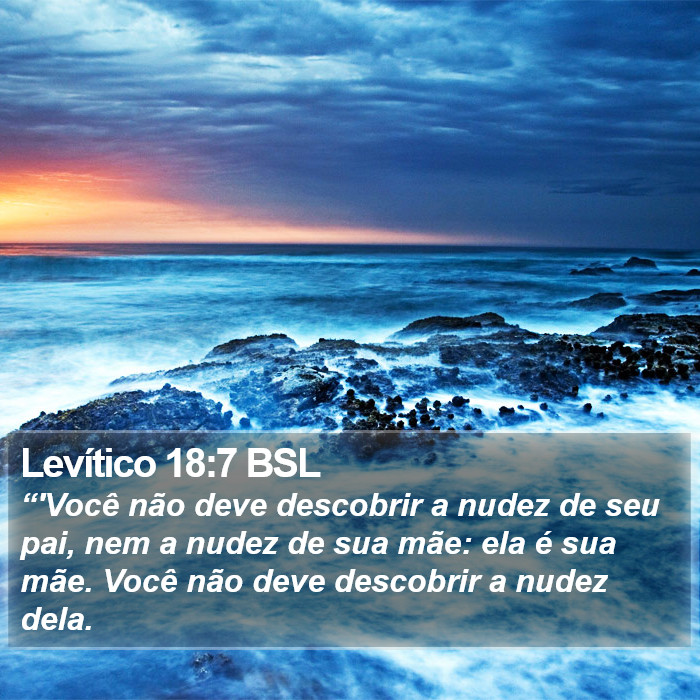 Levítico 18:7 BSL Bible Study