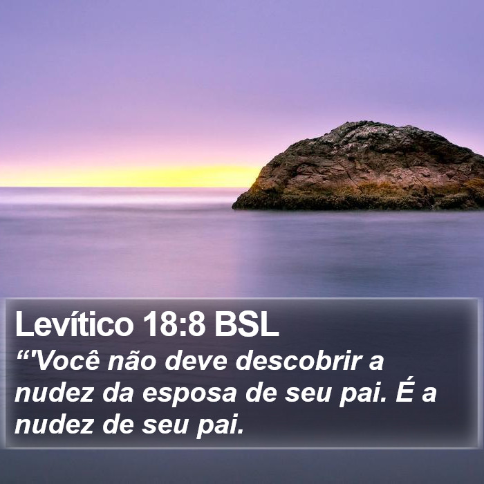 Levítico 18:8 BSL Bible Study