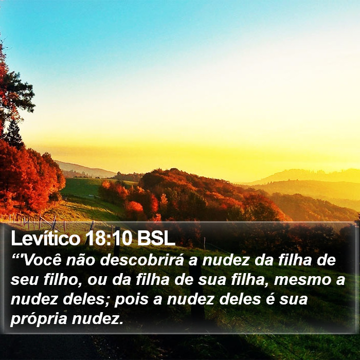 Levítico 18:10 BSL Bible Study