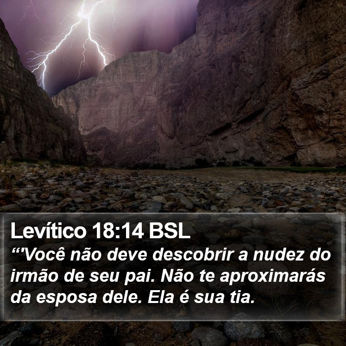 Levítico 18:14 BSL Bible Study