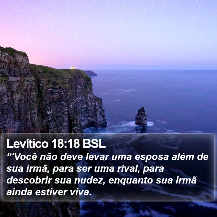 Levítico 18:18 BSL Bible Study