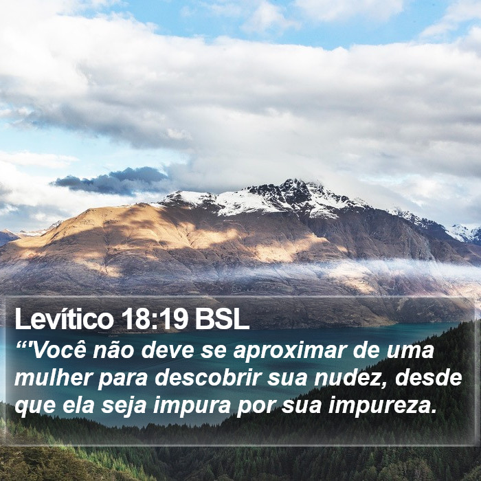 Levítico 18:19 BSL Bible Study