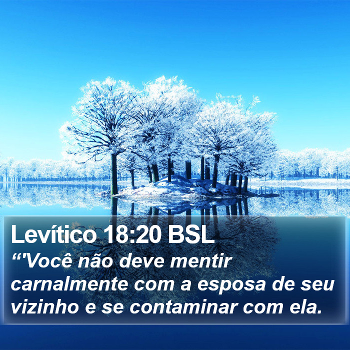 Levítico 18:20 BSL Bible Study