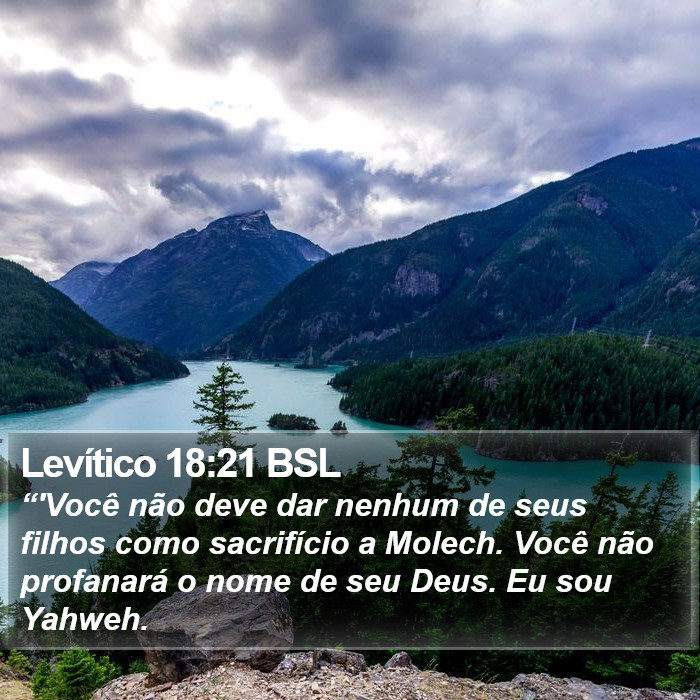 Levítico 18:21 BSL Bible Study