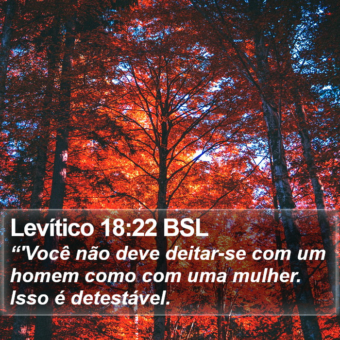 Levítico 18:22 BSL Bible Study