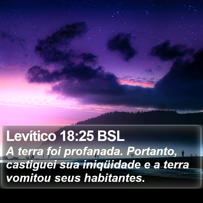 Levítico 18:25 BSL Bible Study