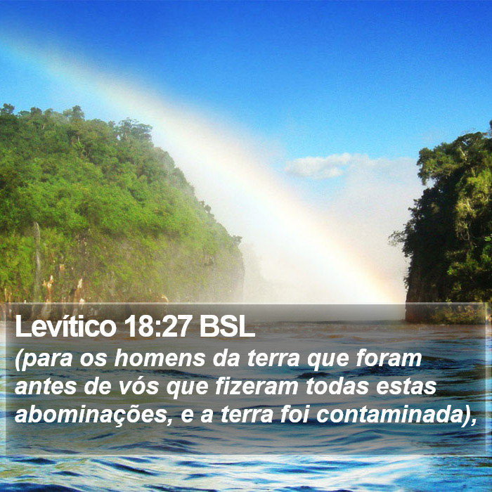 Levítico 18:27 BSL Bible Study