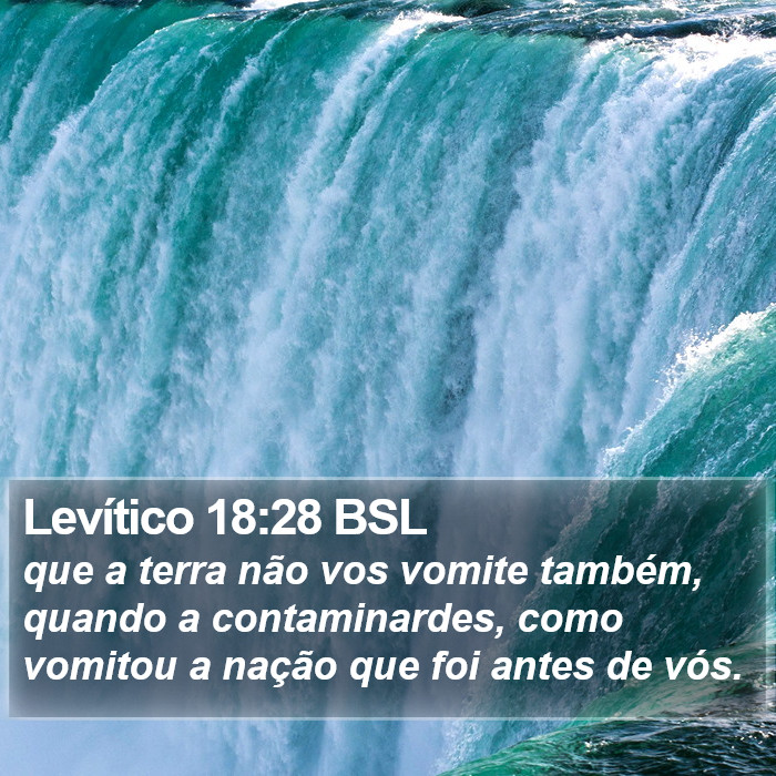 Levítico 18:28 BSL Bible Study