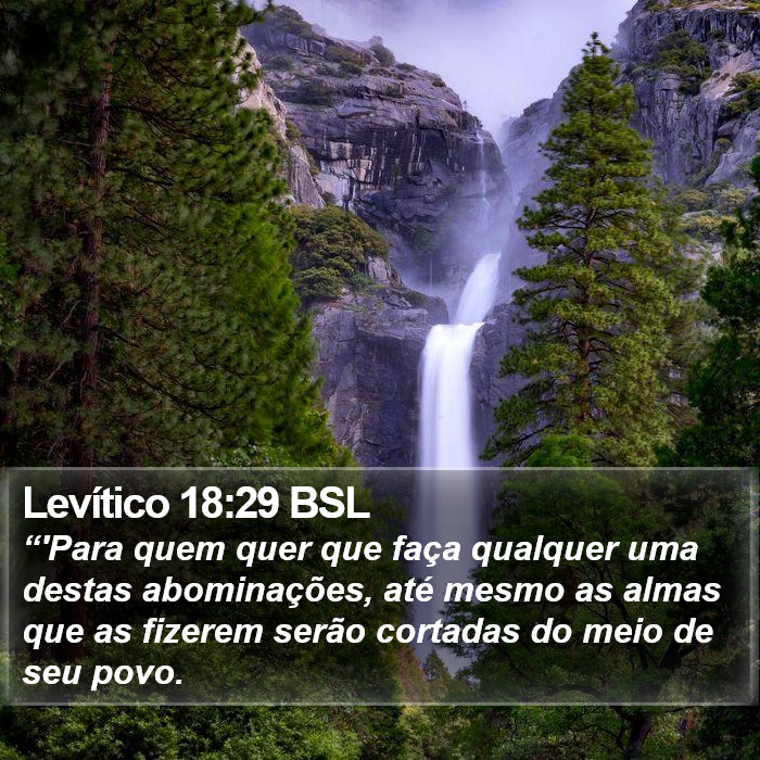 Levítico 18:29 BSL Bible Study