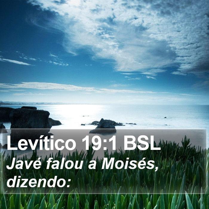 Levítico 19:1 BSL Bible Study