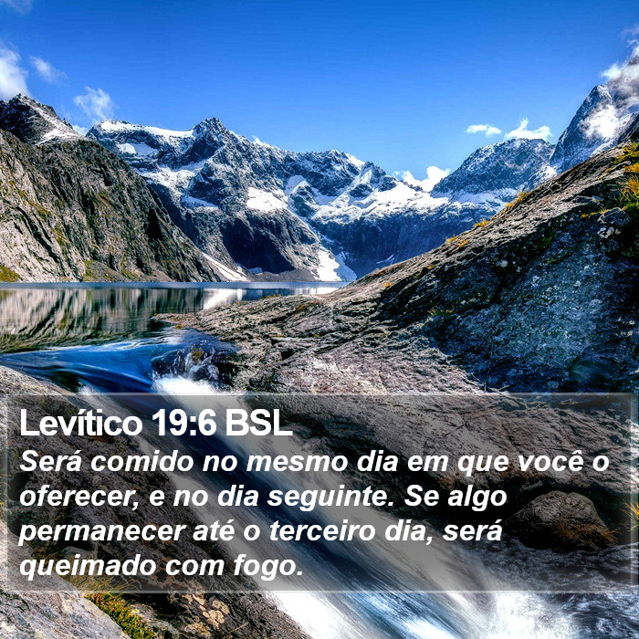 Levítico 19:6 BSL Bible Study